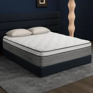 10 Inch Full,Queen,King Compressed Mattress high density gel Memory Foam& independent pocket Spring Coil , Hybrid Mattress outlet Medium Firm,strong metal edge Lumbar Support,Home Rooms Hotels,Ergonomic Mattress, Interior Modern partner, bed in a box