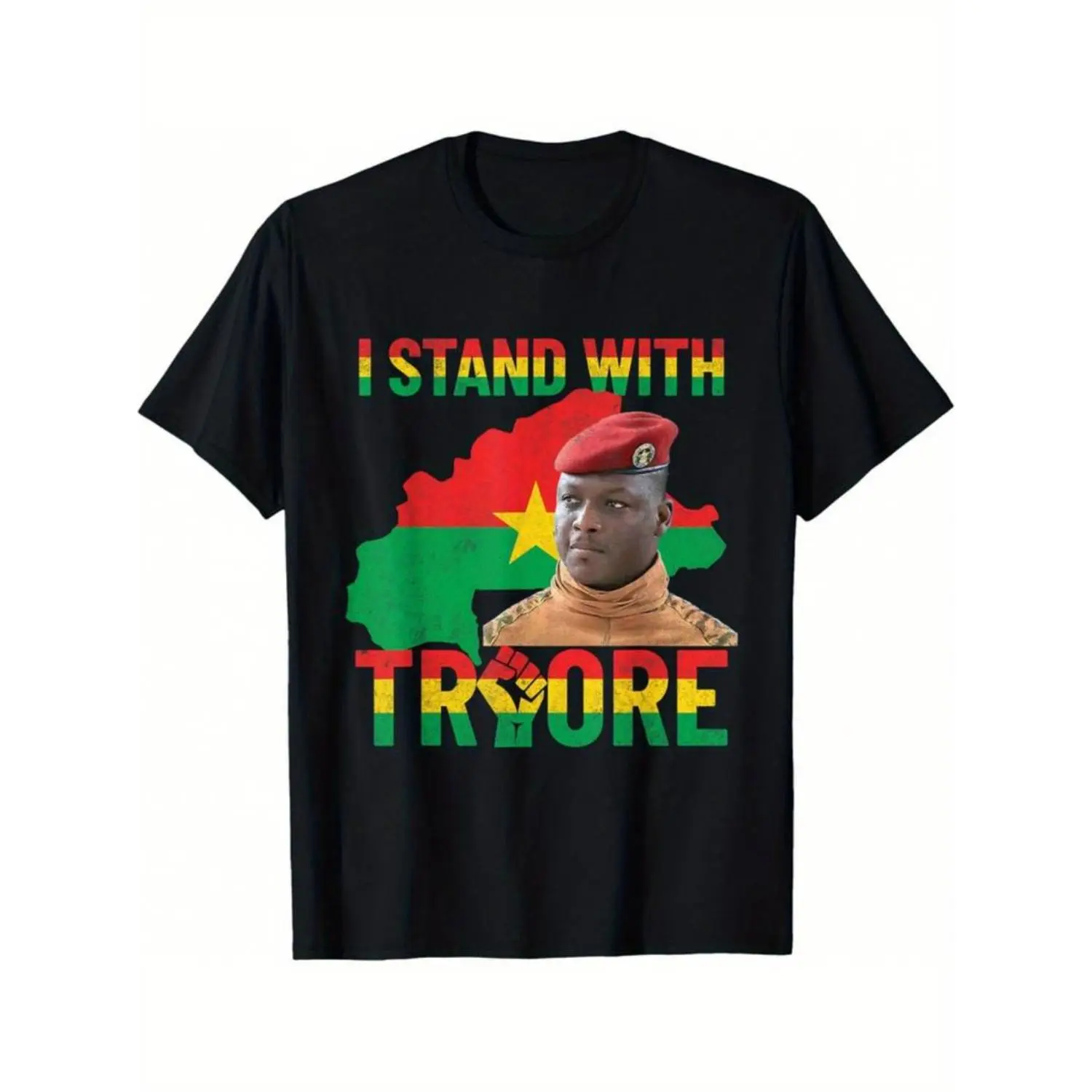 100% Cotton Golf Gift T-Shirt For Men and Women Africa Resistance Thomas Sankara Burkina Faso Ibrahim Traore Unisex T-Shirt