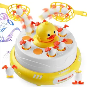 Bounce and Catch Duck Board Game Toy for Kids – Musical Pop-Up Duck with Lights and Educational Fun