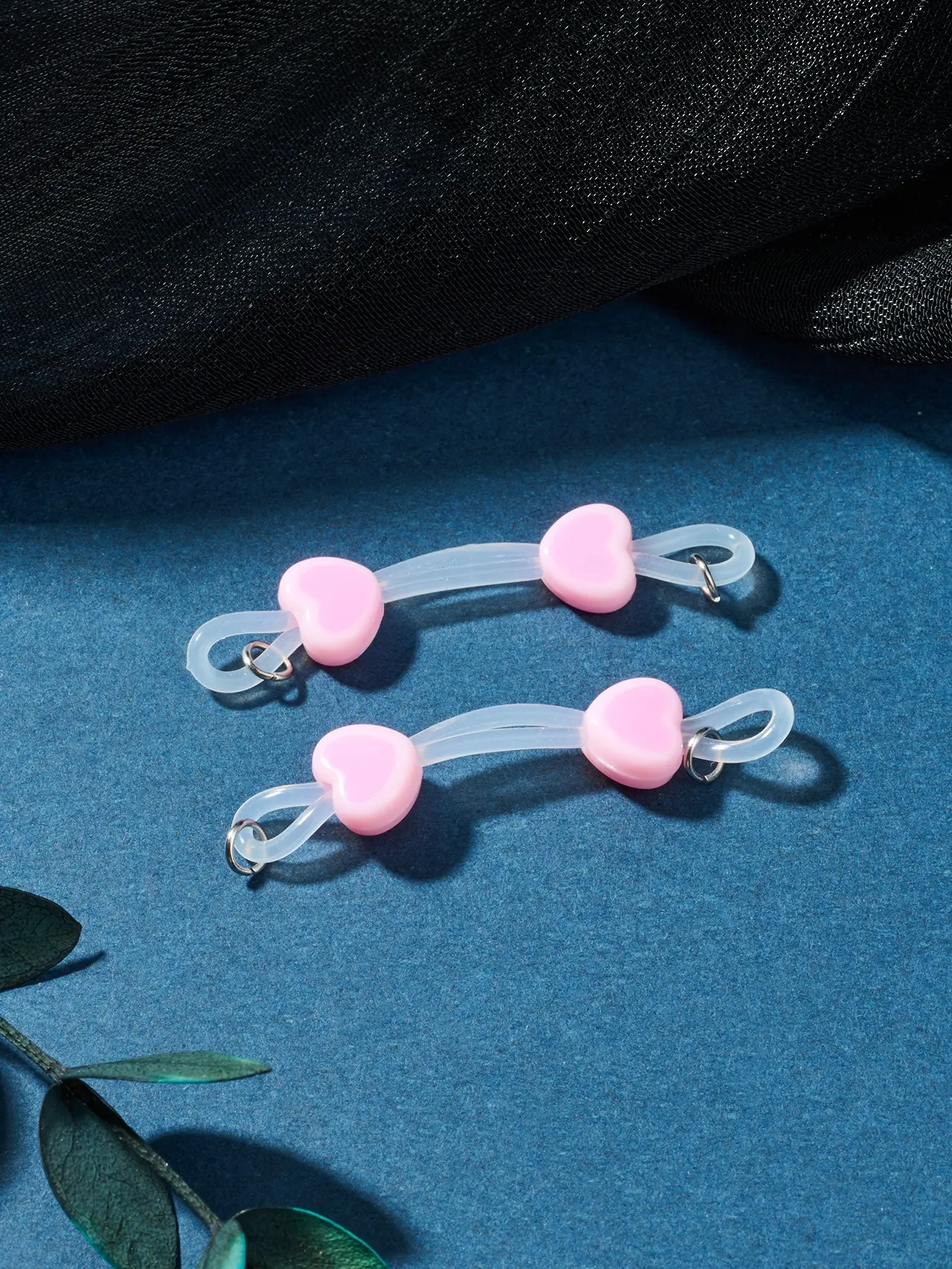 1pair Fake Nipple Piercing Rings Non Piercing Heart, Playful, Noose Clip On Faux Nipple Jewelry No Pierce Adjustable Body Jewelry