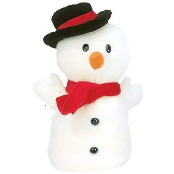 TY Beanie Buddy - SNOWBALL the Snowman (11 inch) - MWMTs