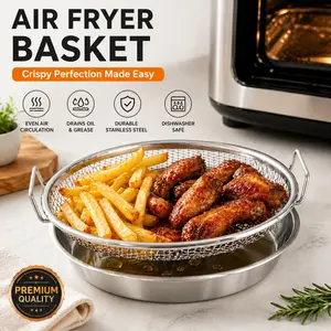 Portable Kitchen Oil Filter Basket, Stainless Steel with Handle, Frying Oil Strainer, Fine Mesh Strainer with Handle, Efw726031923-H-01 Model, Durable and Easy to Use