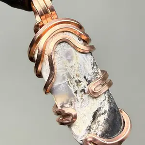 Bertrandite Opal Copper PENDANT Unique Artisan Crafted Design 999 Cu