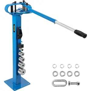VEVOR Manual Bending Machine, Pipe Tube Bender with 14 Bending Dies, 200 Heavy-Duty Tube Bending Tool for Copper Aluminum Iron Pipes, Ideal for HVAC Air Conditioning Refrigerator Auto RepairVEVOR Super Brand Day