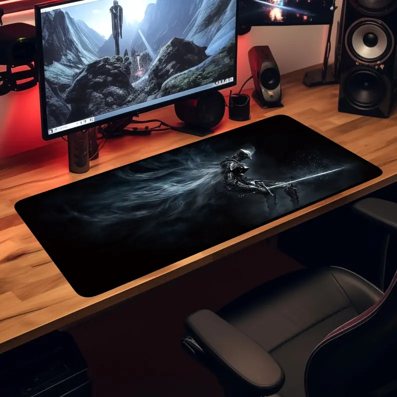 DarkSouls Desk Pad, Desk Mat Game Mouse Pad, Gaming Keyboard Mat Pad, Mousepad, Gaming Mouse Mat, XXL Mouse Pad, Gamer Gift For Him