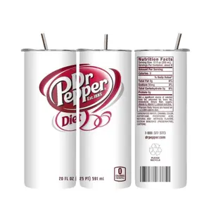 Diet Dr Pepper Tumbler - Washable and Reusable - Perfect for On-The-Go - Bottle, Drinkware
