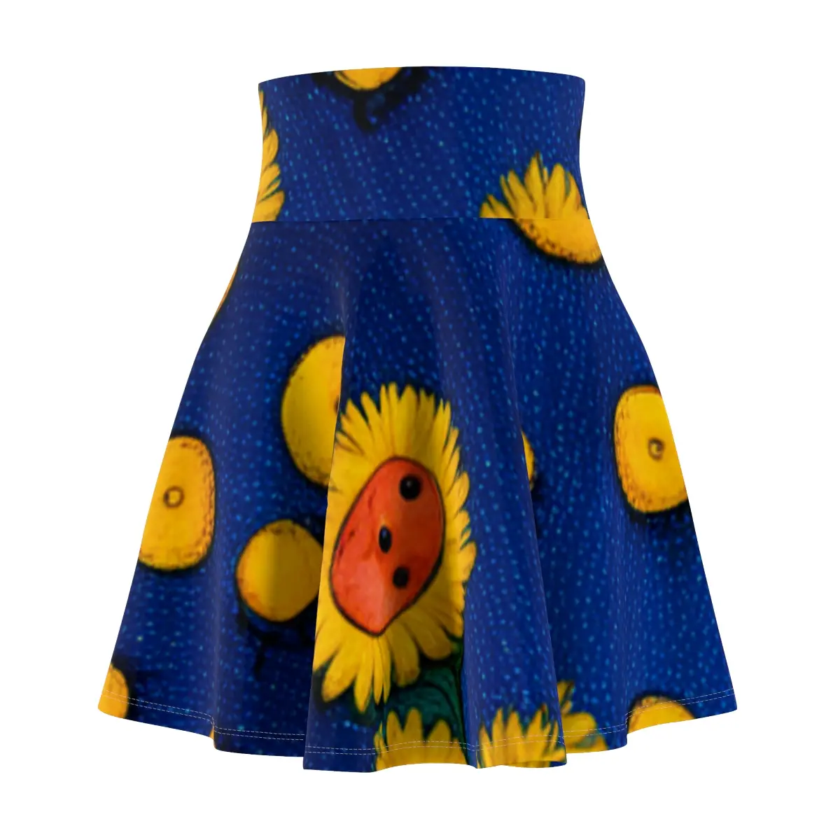 Sunflower Women's Skater Skirt (AOP)