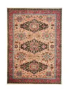 935 - Indian Handmade Wool Rug  Heriz Design