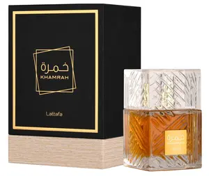 Lattafa Khamrah Eau De Parfum Vanilla Sweet Warm Spicy Woody 100ml 3.4 oz /30ml 1.0 oz Regular Edition Perfume for Everyday Wear