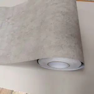 Thick Cement Texture Self-Adhesive Wallpaper Roll, Textured Wall Paper Industrial Style Nordic Wall Sticker, DIY Cabinet Decoration Film