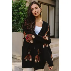 Beary Cozy Oversized Cardigan - Soft Thicker Knit