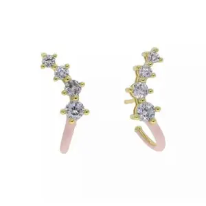 Zirconia Curved Stud