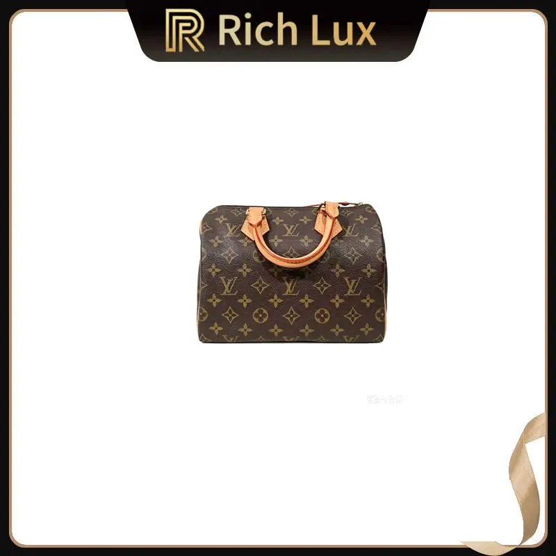 Pre-owned Louis Vuitton leather Shoulder Bags Speedy monogram handbag