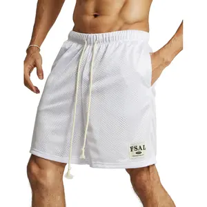 Ouber Men's Mesh Gym Shorts with Pockets Dry Fit Performance for Workouts Basketball Shorts