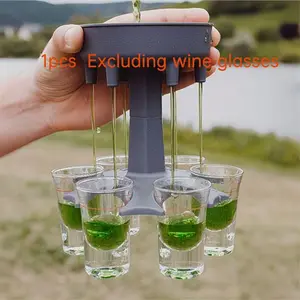 Manual Press Beverage Dispenser with Stand, No Wine Server Needed, Ideal for Parties, Weddings, Bars, Washable, No Assembly Required, Cocktail Accessories, Utensils
