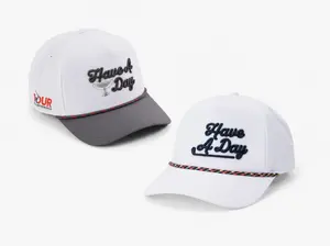 Have A Day Golf Hat Duo Pack | Premium White Rope Snapback Caps | Lightweight Golf Lifestyle Hats for Men | Summer Outdoor Edition 2026 | A Perfect Gift for Him