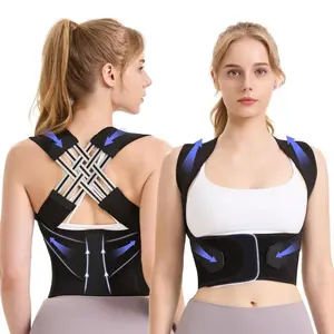 Posture Corrector Back Brace for Men & Women, Adjustable Back & Shoulder Support, Invisible Under Clothes, Helps Ease Slouching & Hunchback Posture, All-Day Comfort