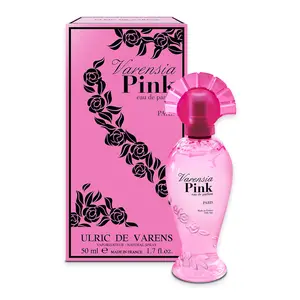 Ulric De Varens Varensia Pink For Women - Fruity and Fresh - Notes of Blackcurrant, Orange Blossom and Vanilla - Feminine and Delicious - 1.7 Fl Oz
