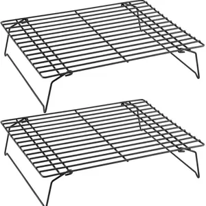 Stainless Steel Foldable Cooling Rack Set, 1/3 Piece Baking Cooling Tray, Kitchen Baking Tools, Kitchen Accessories, Model Xinghao