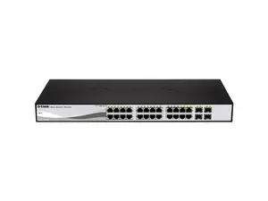 D-Link 28-Port Web Smart Gigabit Ethernet PoE Switch (DGS-1210-28P) D-Link 28-Port Web Smart Gigabit Ethernet PoE Switch (DGS-1210-28P)