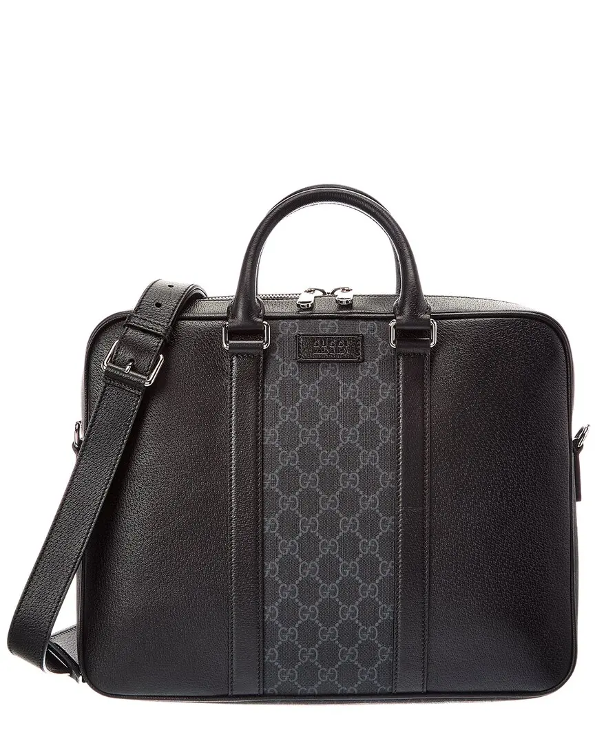 Gucci Canvas & Leather Briefcase