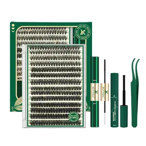 KEYYOU DIY Lash Clusters Kit 60D 70D 80D 90D Individual Lashes D Curl 8-18MIX Waterproof Ultra Soft & Comfortable Lash Extension Makeup High Quality Eyelashes Cosmetic TikTok Shop SpringGlowUp