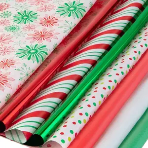 Christmas Tissue Paper for  Bags- 200 Sheets of Tissue Paper for Christmas  Wrap (20" x 20")- Assorted Festive