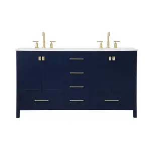 Irene Double Bathroom Vanity Blue