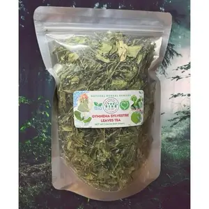 Gurmar Gymnema sylvestre Loose Leaf Herbal Tea, Caffeine-Free Dried Botanical Leaves for Hot or Iced Infusion, Indian Gudmar / Meshashringi Tea Ingredient, Not Extract or Capsule, 200g Packaged with Tea Bags