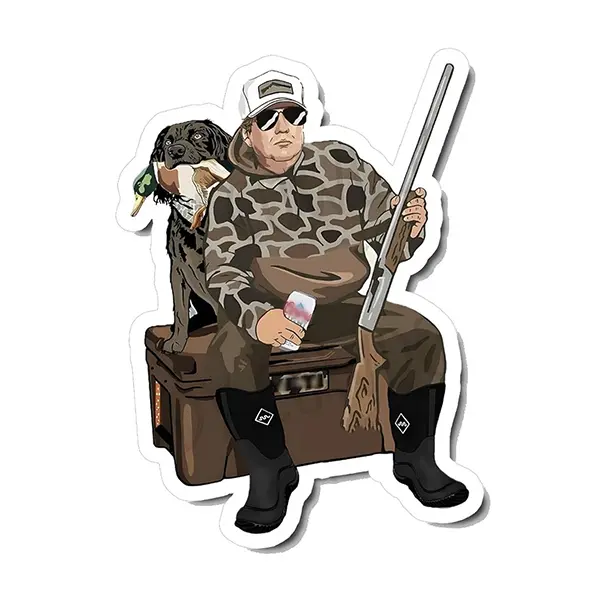 Camo Hunting Sticker, Boykin Spaniel Hunting Dog Decal, Waterproof Outdoor Dog Hunting Sticker For Men, Hunters, Dog Lovers