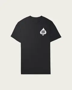 Die Tryin Ace of Spades Fitted Gym Tee - 100% Cotton CVC Color Selection for Summer Gym Sessions & Daily Activities