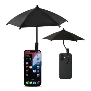 Phone Umbrella - Anti-Glare Sun Shade, Phone Umbrella for Sun iPhone, Clip On umbrella for phone sun shade, Protects from Sunlight and Glare, Outdoor Activities, Universal Fit for All Smartphones