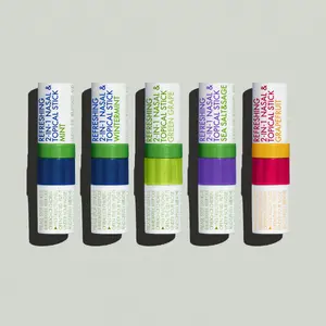 【Herb lsland】New 2 in 1 Nasal Stick Inhaler, EnergizingInhaler & Soothing Roll-On, Natural Mint Essential OilAromatherapy Sticks for Breathing, Fatigue Relief & MentalClarity