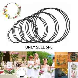 Metal Hoop, 1 Count DIY Wreath Hoop, Decorative Ring for DIY Dream Catcher, Flower Arrangement, Jewelry Making, Party Decoration Supplies