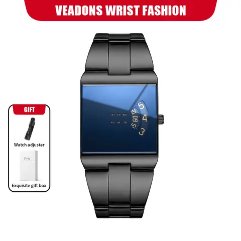 【TikTokShopStockUp】 Racing Sports Watch, Luxury Men's Racing Sports Watch, Iridescent Mirror Design, Stainless Steel Material, Casual & Business Style, Perfect Gift for Him, Fashionable Wristwatch with Time Display