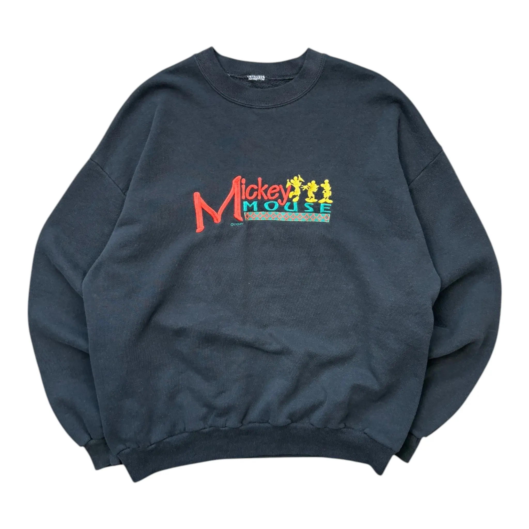 90s Mickey Mouse Embroidered Sweatshirt