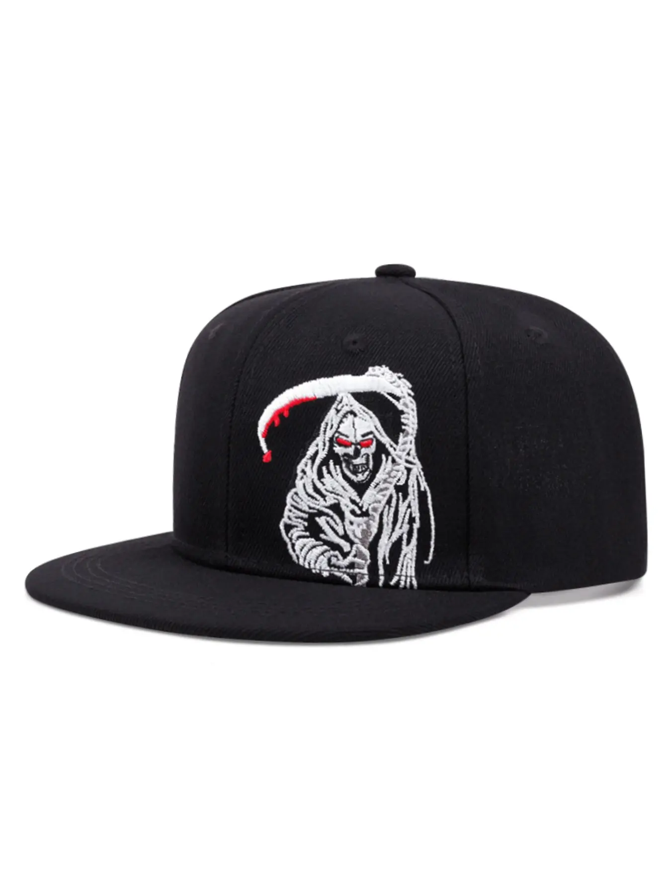 2026 New Personalized Baseball Hat, Hats Snapback, Reaper Sickle Embroidered Snapback Cap Hip Hop Hat Street Fashion Skateboarding Hat Outdoor Sports Sunshade Hat Daily Commuting Leisure Decorative Hat Adjustable Outdoor Cap