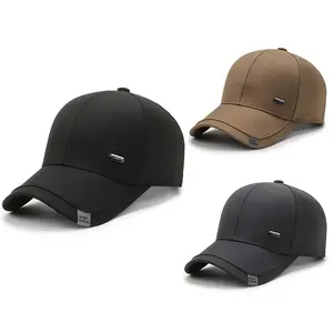 [Fashionable Baseball Cap] Men's Fashionable Hard Top Baseball Cap - Summer Sun Cap, Autumn And Winter Windproof Warm Dad Hat, Outdoor Sports Cap Visor, A Gift For Dad And Husband