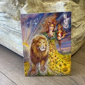Leo Zodiac Card