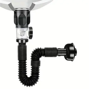 Sink Drain with Stopper (1 Count), Bathroom Accessory, Anti Odor Expandable Flexible Universal Sink Drain Pipe, Sink Drain for Bathroom Sink, Kitchen Sink, Wash Basin, Toilet, Bathtub