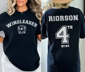 Wing Leader Xaden Riorson Sweatshirt, Officially Licensed Fourth Wing Merch, Scribe Quadrant Hoodie, Iron Flame Fan Fit Spandex Oversized Womenswear