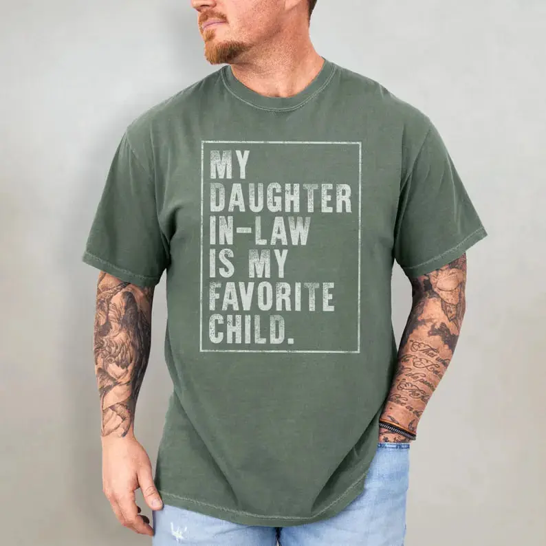 Daughter-in-Law Shirt, Comfort Colors Dad , Funny Father-in-Law Gift, Perfect Father’s Day Present from Daughter-in-Law, Wedding or Special Occasion Gift bee hoodie eugene texas florida Concert Hoodie cape let emo clothes good graphic tees