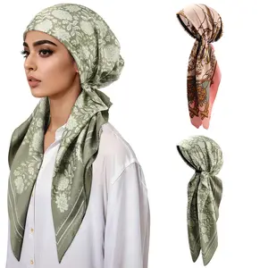 AWAYTR Pretied Head Scarf for Women  2 Pack Soft Chemo Turbans Comfortable Hair Loss Head Wrap Cover for Cancer Patients