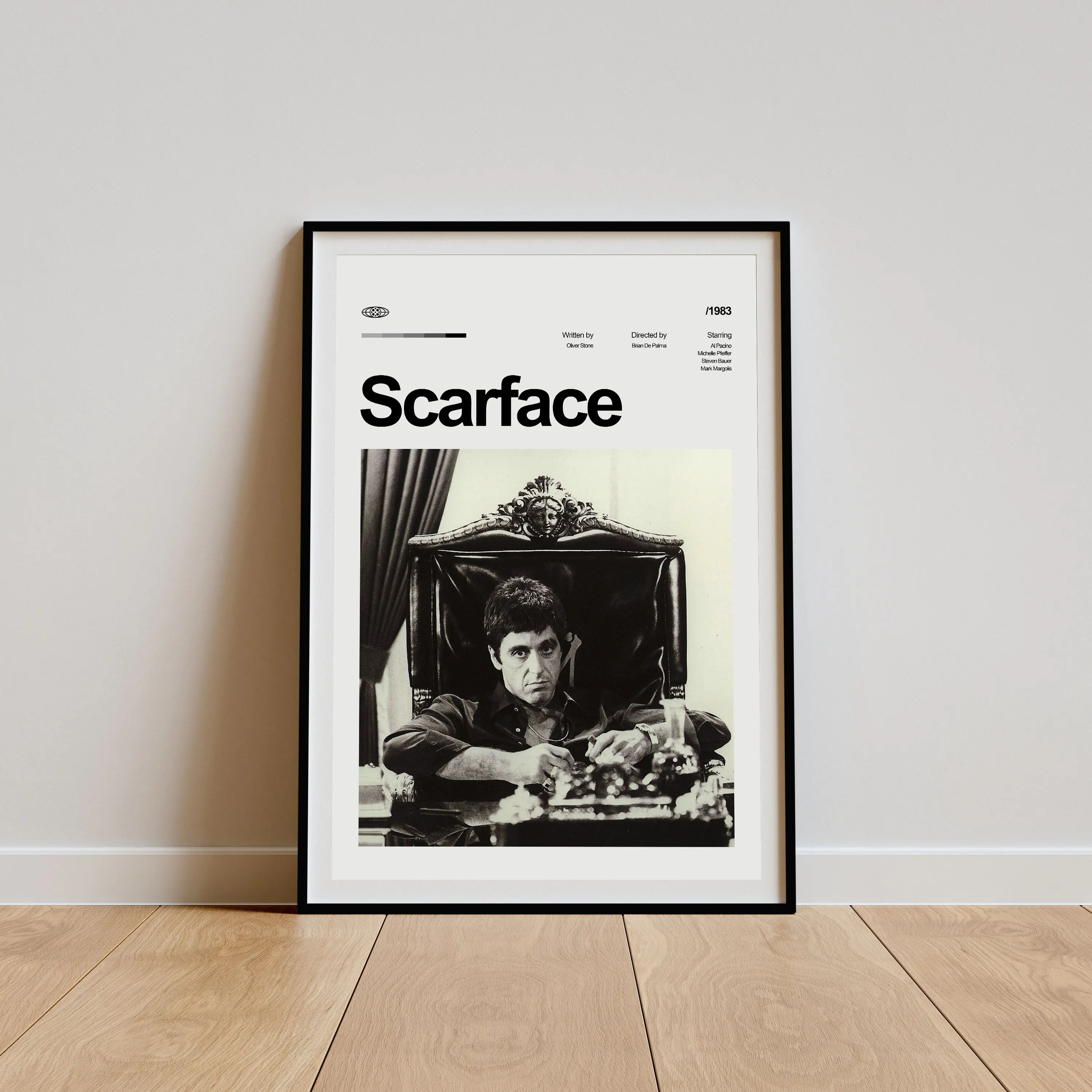 Scarface Movie Poster, Scarface Wall Decor, Scarface Poster Print, Vintage Retro Art Print Landscape Outdoors