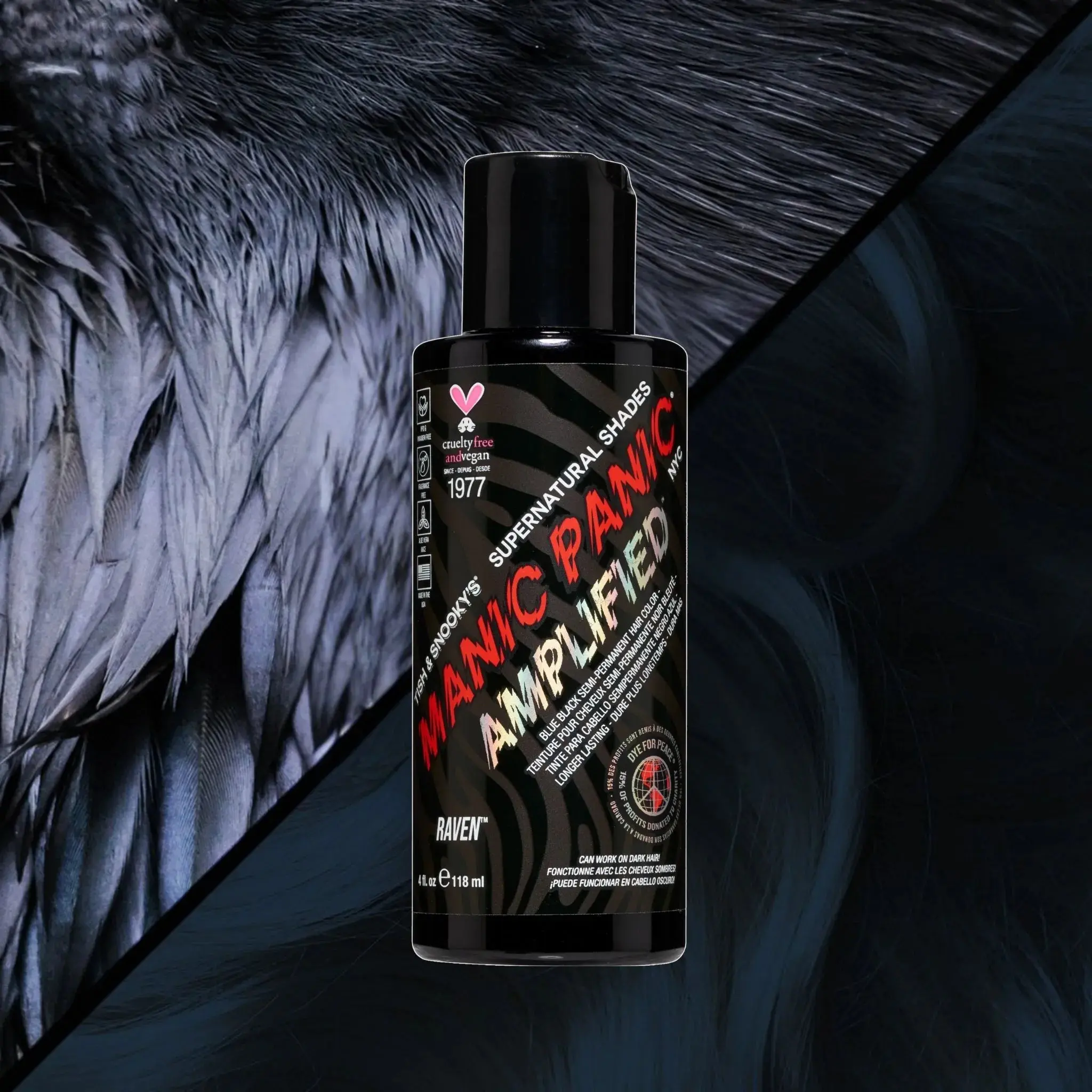 Raven - Supernaturals - Amplified Cool Blue Black Semi-Permanent Hair Dye