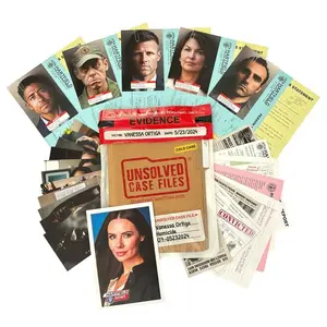 Vanessa Ortiz Case Detective Game Mystery Archive, Cold Case Detective Suspense Game, Suitable for 14+ Players, Party, Halloween, Christmas