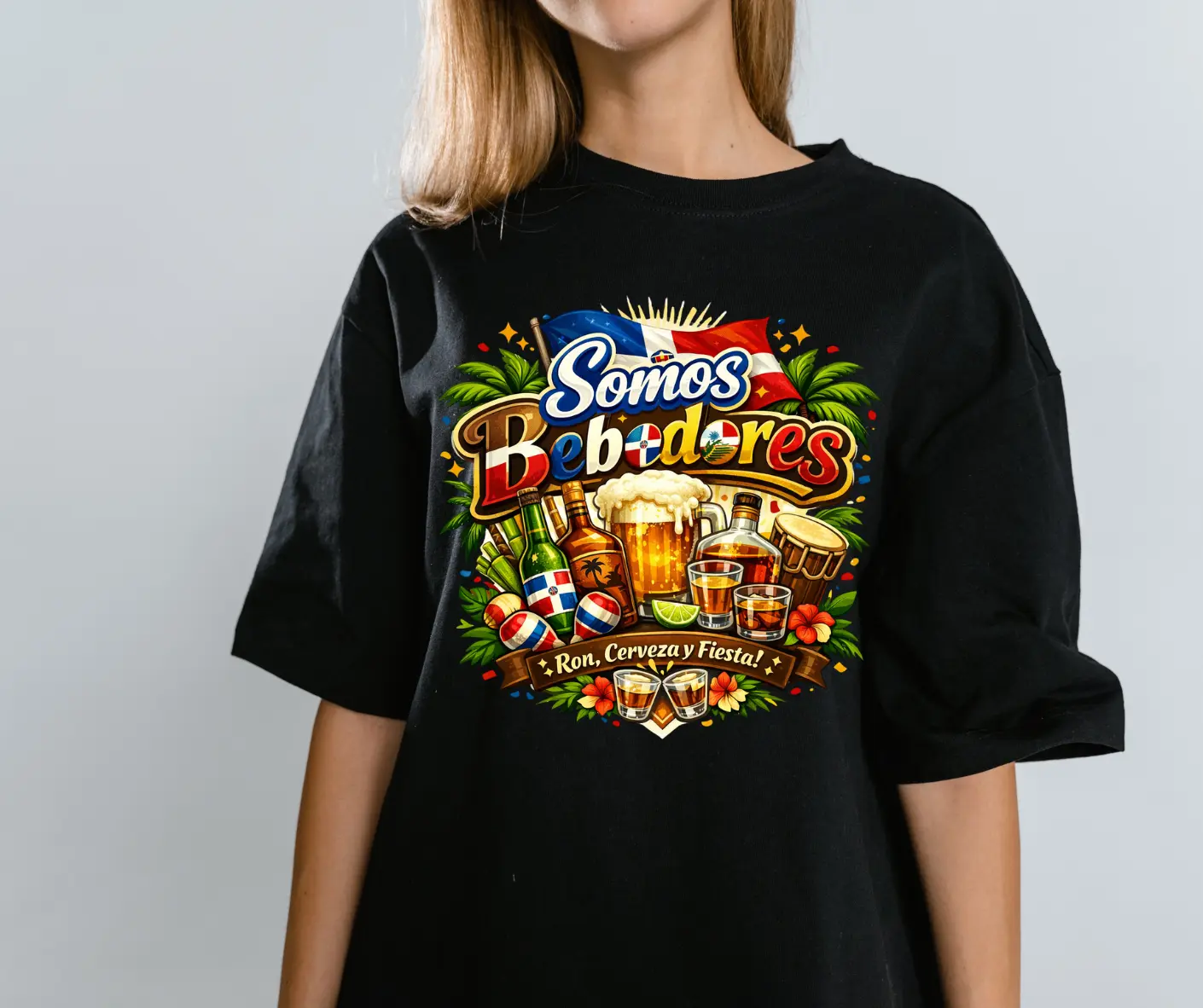 Somos Bebedores T-Shirt. Tropical Shirt