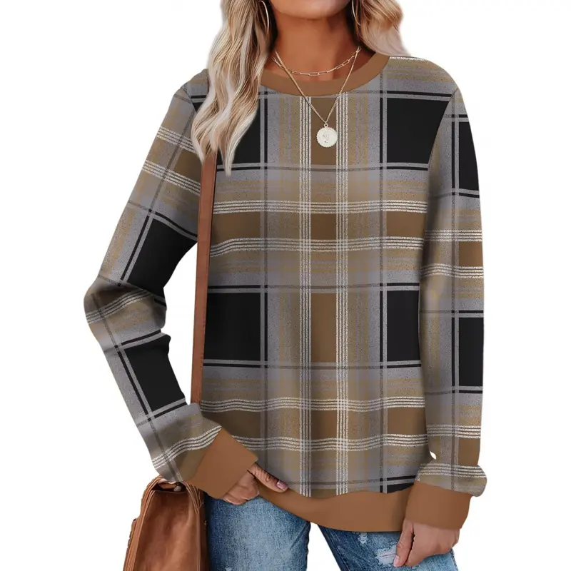 Pattern Plaid Brownblue
