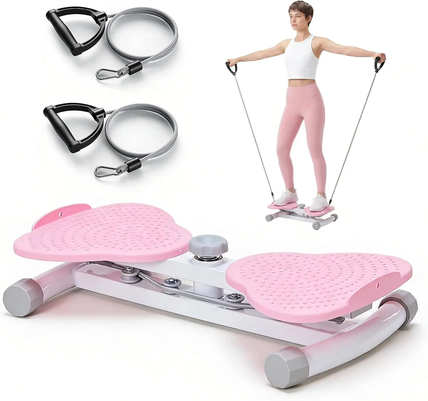 DUMOS Waist Twister Balance Board, 300 lbs Capacity Noiseless Anti-Slip Home Gym Equipment for Core & Belly Fat Workouts