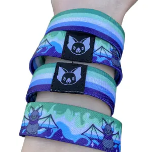 Gay Bat Bracelet - MLM/NWLNW Pride Elastic Wristband (only one included)